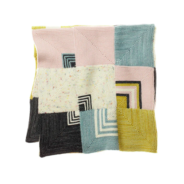 Digital Knitting Pattern - Patchwork Blanket - Image 4